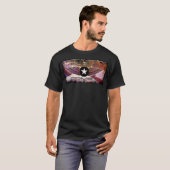 Mercury Comet Winged Star Faded Flag Design T-shirt (Voorkant volledig)