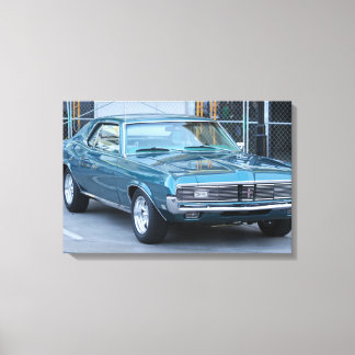Mercury Cougar Klassieke auto stretched canvas pri Afdruk