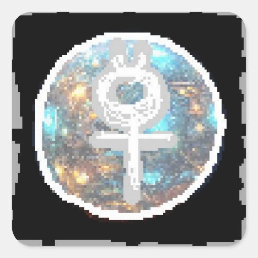Mercury Night Vierkante Sticker (Voorkant)