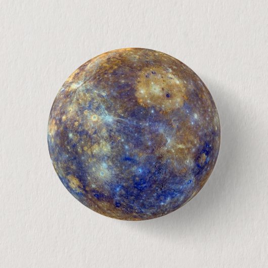Mercury Planet Pin Ronde Button 3,2 Cm (Voorkant)