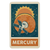 Mercury Retro Galaxy Satellite Magneet (Verticaal)
