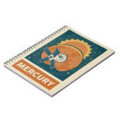 Mercury Retro Galaxy Satellite Notitieboek (Linkerzijde)