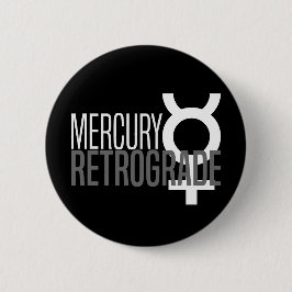 Mercury Retrograde Glyph Button