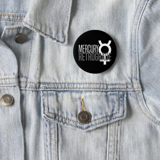 Mercury Retrograde Glyph Button (In situ)