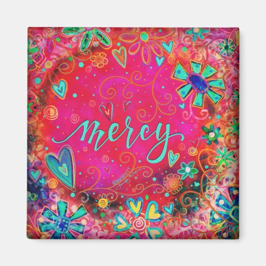 "Mercy" ÉÉN WORD-inspiratie Magneet (Voorkant)