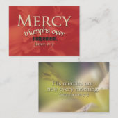 Mercy Visitekaartje (Voorkant / Achterkant)