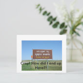 Merde ! Carte postale du Dakota du Nord (Debout devant)