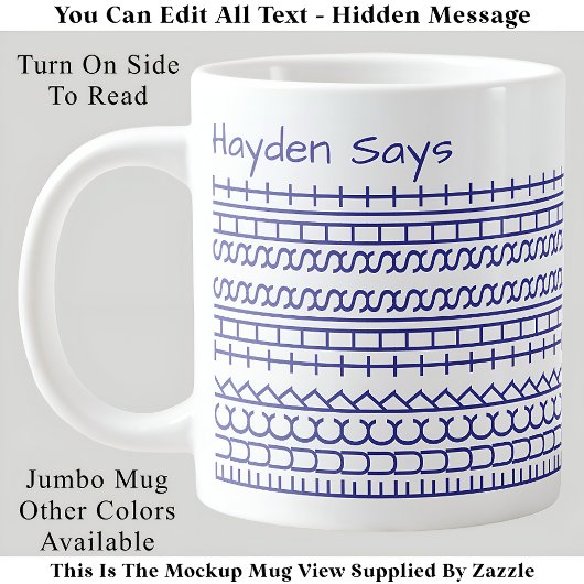 Merde, Ce Message Caché 144BuW Mug Drôle pour le B