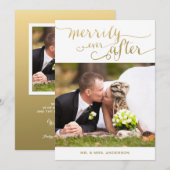 Merde Jamais Après Le Mariage | Carte photo de vac (Devant / Derrière)