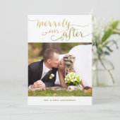 Merde Jamais Après Le Mariage | Carte photo de vac (Debout devant)