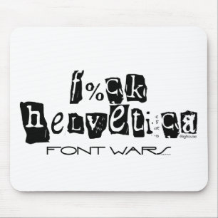 Merde l'Helvetica Tapis de Souris