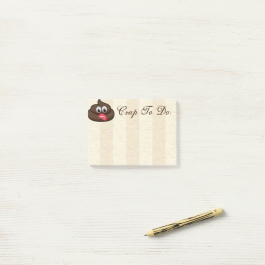 Merde pour faire des notes de post-it (Sur un bureau)