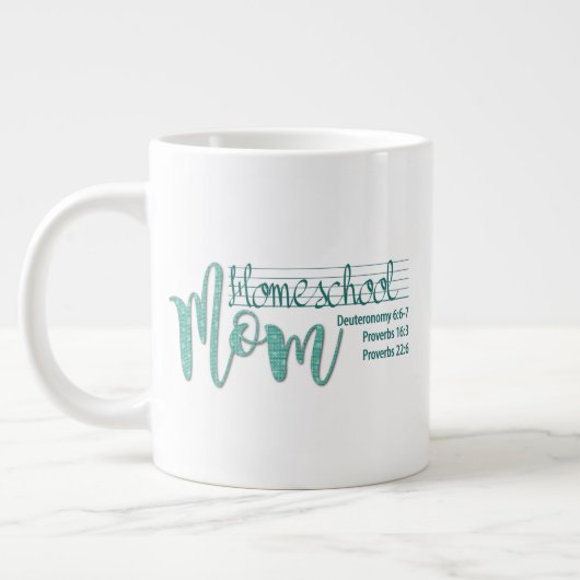 "Mère à l'école" JUMBO Mug avec Spurgeon Citation (Gauche)