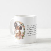Mère avec bébé fille Mère's Day Mug (Devant gauche)