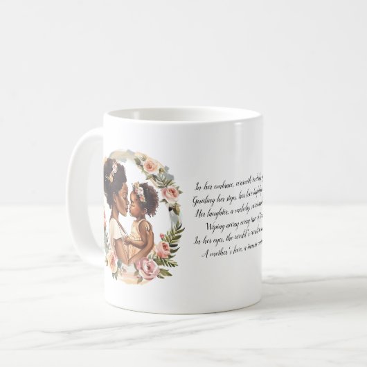 Mère avec bébé fille Mère's Day Mug (Devant gauche)