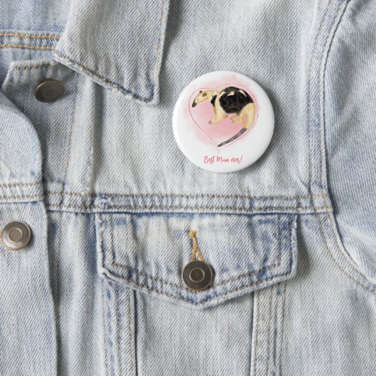 Mère & bébé tamandua Meilleur badge de maman (En situation)