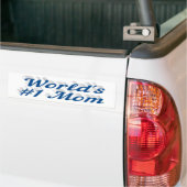 Mère bleu de texte bumper sticker (Sur camion)