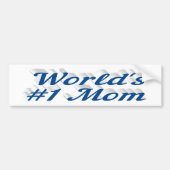 Mère bleu de texte bumper sticker (Devant)
