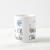 Mère bleue de mariage de papillon de la tasse de (Centre)
