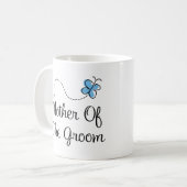 Mère bleue de mariage de papillon de la tasse de (Devant gauche)