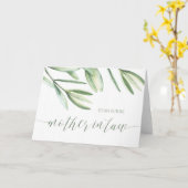 Mère botanique en droit sur ma carte de jour de ma (Fleur jaune)