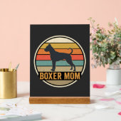 Mère Boxer Rétro Coucher de soleil Chien (Mariage)