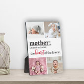 Mère coeur de la famille 4 plaque photo
