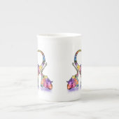 Mère colorée et bébé Eléphant Mug (Devant)