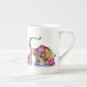 Mère colorée et bébé Eléphant Mug (Droite)