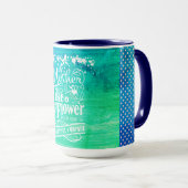 Mère comme une Fleur, Mug de la Fête des Mères (Devant droit)