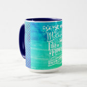 Mère comme une Fleur, Mug de la Fête des Mères (Devant gauche)