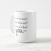 Mère dans la tasse de café de citation de fille (Devant gauche)