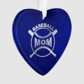 Mère de baseball en argent bleu (devant)