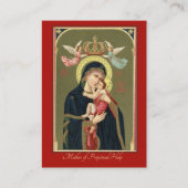 Mère de carte sainte de Jésus de bébé perpétuel (Devant)