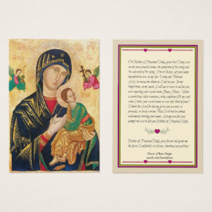 Mère de carte sainte de prière de l'aide