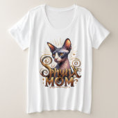 Mère de chat Sphynx mode blanc femmes (Design devant)