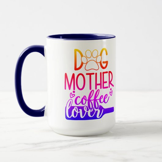 Mère de chien Mug d'amour (Gauche)