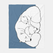 Mère de couverture d'ours blanc et couvertures (Devant)