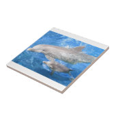 Mère de dauphin et carreau de céramique de bébé (Côté)