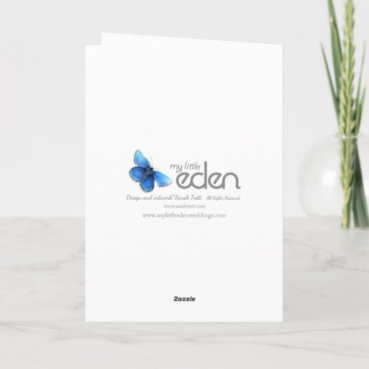 Mère de daylily de mariage du carte de (Dos)