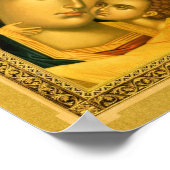 Mère de Dieu Glykophilousa - Affiche d'icône (Coin)