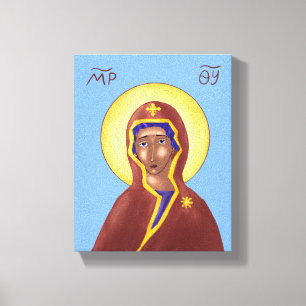 Mère de Dieu Icon toile Imprimer