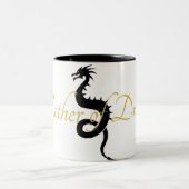 Mère de dragons Mug (Noir et Or) (Centre)