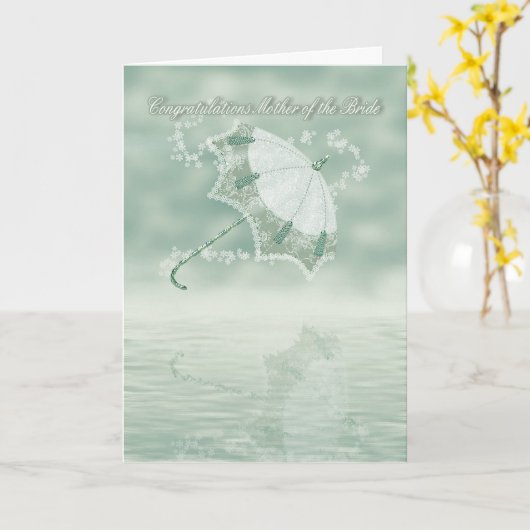 Mère de la carte de félicitations de jeune mariée (Fleur jaune)