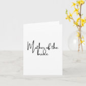 Mère de la carte de fiancée (Fleur jaune)