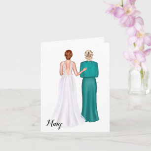 Mère de la carte Mariage Groom de la mariée