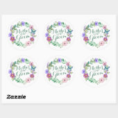 Mère de la chambre Élégant Sticker Mariage Floral (Feuille)