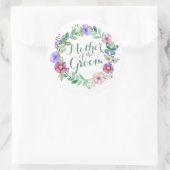 Mère de la chambre Élégant Sticker Mariage Floral (Sac)