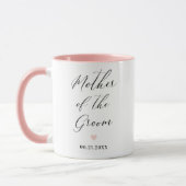 Mère de la chambre Script Mariage cadeau Mug (Gauche)