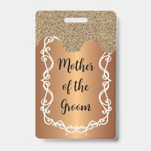 Mère de la Groom Hen Night badge lanyard